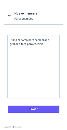Wireflow: grabar mensaje